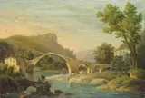 Károly Markó the Younger, Paesaggio con ponte