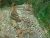 Spaccapietre by Ruggero Focardi, oil on canvas, offered Apr 2014