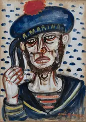 Marinaio by Giuseppe Migneco, offered Apr 2014