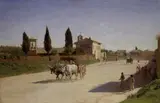 Lorenzo Gelati, Animazione in un villaggio toscano (nei pressi di Pisa), 1881
