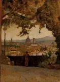 Odoardo Borrani, Panorama di Firenze da Montughi