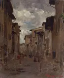 Telemaco Signorini, Una strada di Firenze