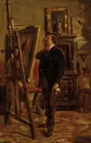 Giovanni Boldini, Cristiano Banti al cavalletto (1865)