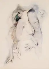 L'abbraccio by Renzo Vespignani, 1977, offered Apr 2014