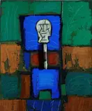 Commediens by Mimmo Paladino, 2002, Sul verso: etichetta Orler Galleria d'Arte; etichetta Rizziero Arte, offered Apr 2014