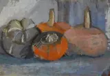 Zucche by Mario Marcucci, oil on cardboard, offered Feb 2014