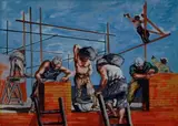 Ugo Attardi, Muratori al lavoro