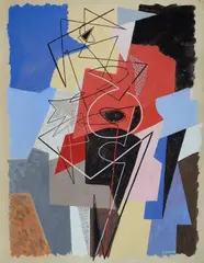 Danseuse rouge by Gino Severini, 1960, Sul verso: timbro Galleria Milano, offered Feb 2014