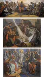 Federico Sartori, Episodi della vita di Gesù, tre opere on paper di cui due firmate in basso a destra.