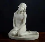 Luigi Pampaloni, Fanciulla, scultura in marmo