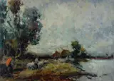 Cirano Castelfranchi, Visione romantica - campagna lombarda