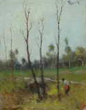 Lorenzo Gignous, Paesaggio con figura