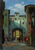 Strada di città by Renato Natali, offered Feb 2014