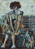 Donna con gatto by Silvio Loffredo, 1972, offered Feb 2014