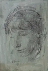 Ritratto by Primo Conti, 1962, pencil acquerellata on paper. Firma and data in basso a sinistra., offered Feb 2014