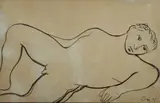 Nudo disteso by Enrico Baj, 1955, offered Dec 2013