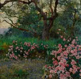 Plinio Nomellini, In giardino