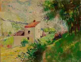 Edoardo Gordigiani, Paesaggio, 1949