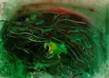 Vegetazione by Ernesto Treccani, oil on canvas, offered Nov 2013