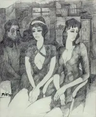 Figure by Giuliano Pini, 1958, offered Nov 2013