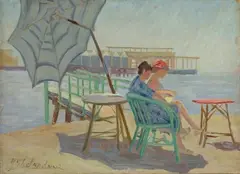 Bagni a Livorno by Giulio Ghelarducci, offered Nov 2013