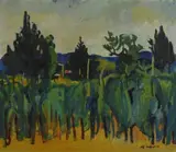 Alfiero Cappellini, Paesaggio, 1953
