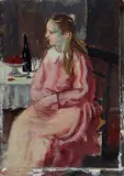 Alberto Caligiani, Ragazza seduta