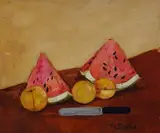 Giovanni Bartolena, Natura morta con cocomeri