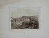 Alberto Pasini, Veduta dello stabilimento balneario di Tabiano, 1851, Stampatore: Zucchi