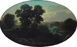 Alberto Pasini, Paesaggio, Sul verso: cartellino con antica scritta del nome dell'autore.