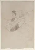 Ulvi Liegi, Studi di figure, pencil on paper