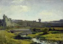Campagna romana by Achille Bonouville, 1889, offered Sep 2013