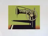 Konrad Klapheck, L'impazienza della sfinge, 2001, lithograph