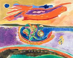 Natura morta con pere by Luciano Schifano, 1970, offered Sep 2013