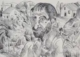 Beppe Serafini, Uomo con galli