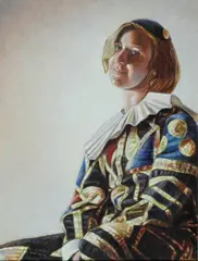 Eva in costume di Arlecchino by Sergio Nardoni, offered Sep 2013