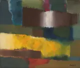 Fritz Winter, Mit Rot und Gelb, 1965, Öl auf Leinwand