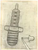 Konrad Klapheck, Der Traum vom Fliegen (Studie)