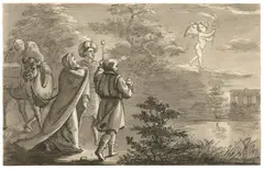 Die Heiligen Drei Könige by Philipp Otto Runge, 1805, Feder in Schwarz über Feder und Pinsel in Grau auf Papier, sold Nov 2017
