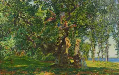 Martin Brandenburg, Sommertag. (Vor) 1904, Öl auf Leinwand