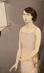 Franz Willems, Im Schein der Fotolampe, 1928, Öl auf Holz