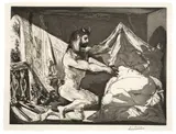 Pablo Picasso, Faune dévoilant une dormeuse, 1936, Aquatinta, Reservage und Linienätzung auf Bütten