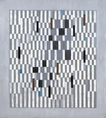 # 527 by Adolf Fleischmann, 1963, Öl auf Leinwand, sold Jun 2015