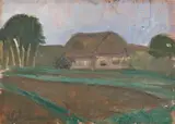 Paula Modersohn-Becker, Kleine Landschaft, 1902, Tempera auf Pappe