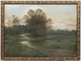 B. Kalous, Floodplain, 1909, oil on hardboard