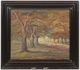 Ladislav J. Špitník, Stromovka, First half of 20th century, oil on canvas