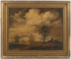 Viktor Rolín, Storm Clouds, First half of 20th century, oil on plywood