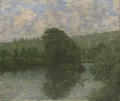 Jaroslav Černý, Tree by a Pond, 1934, oil on canvas