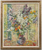 Bohumír Dvorský, Flower Bouquet, 1968, oil on canvas