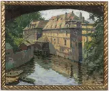 Josef Novák, Čertovka, 1923, oil on cardboard